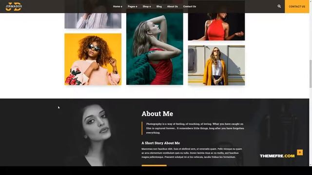 Jirmados WordPress Photography Theme photography creative Kitagawa смотреть онлайн