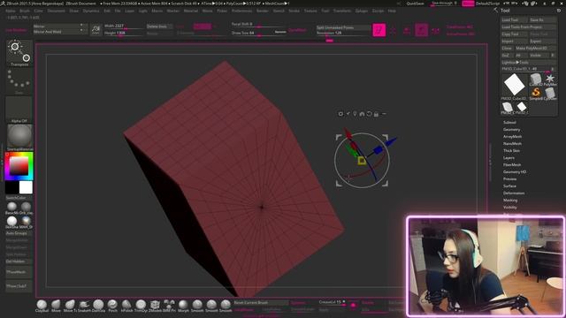 GFG урок#16: как работает Gizmo и гироскоп в Zbrush смотреть онлайн