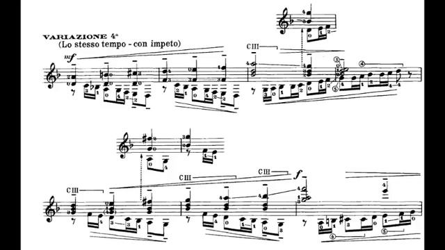Mario Castelnuovo-Tedesco: El Sueño de la Razón Produce Monstruos for Guitar (Score video) смотреть онлайн