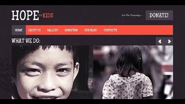 Preview White _ Black Child Charity Joomla Template by Elz смотреть онлайн
