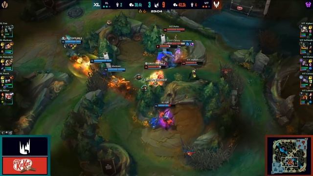 XL vs VIT Highlights Game 5 | Round 1 LEC Playoffs Spring 2022 | Excel Esports vs Team Vitality G5 смотреть онлайн