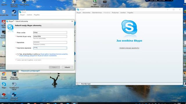 Kaip Sukurti SKYPE Paskyrą Su Savo Norimu ID ( Prisijungimo Vardu ) [ METODAS NEBEVEIKIA! ]