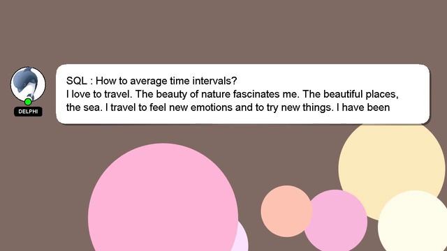 SQL : How to average time intervals? смотреть онлайн
