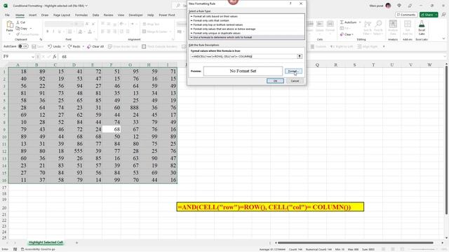 Excel - Highlight active cell without VBA смотреть онлайн