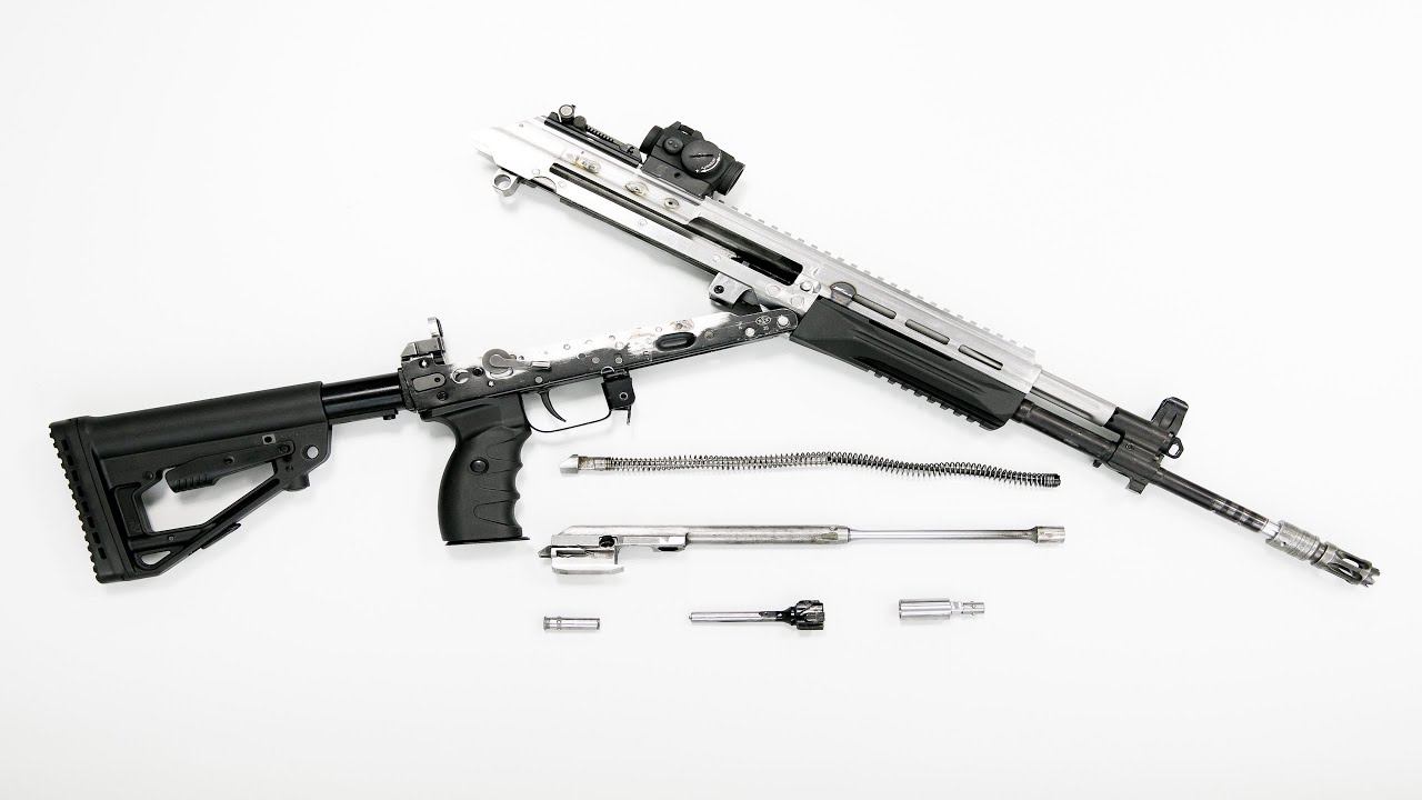 Неполная разборка прототипа карабина АКВ-521