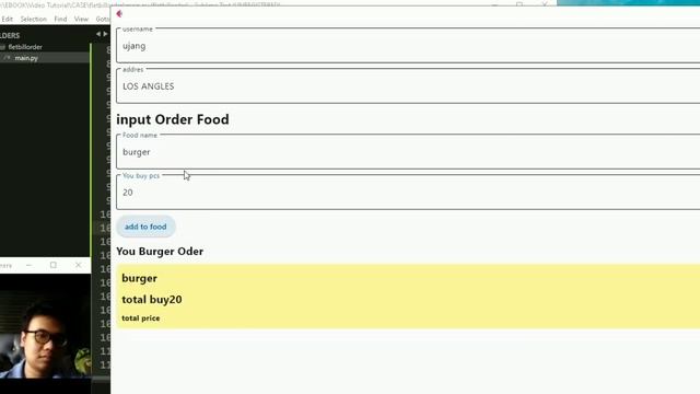 Flet Tutorial - Billing Order Food Print To PDF смотреть онлайн