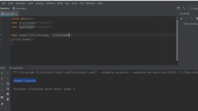 8-الدرس الثامن من لغة تعلم dart ماهى ال Concatenation смотреть онлайн
