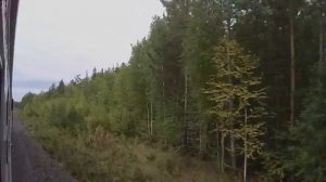 Усть-Илимск - Коршуниха-Ангарская ВС ж.д. из окна поезда. Часть 1. Усть-Илимск - Тушама