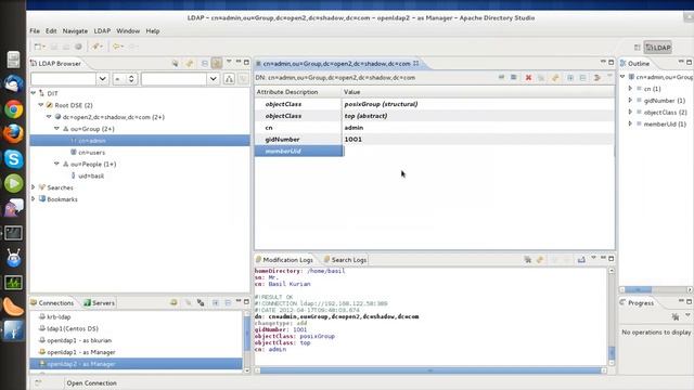 Configuring OpenLDAP to authenticate users, using Apache Directory studio смотреть онлайн