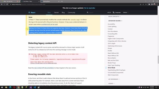 React 28. Strict Mode. Typechecking With PropTypes смотреть онлайн