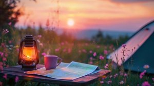 УТРО понедельника / ЗАМЕЧАТЕЛЬНЫЙ рассвет / Красивое ПОЛЕ с полевыми ЦВЕТАМИ / Пение ПТИЦ...