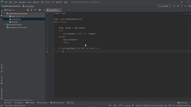 Connect Camera IP using OpenCV2 in Python смотреть онлайн