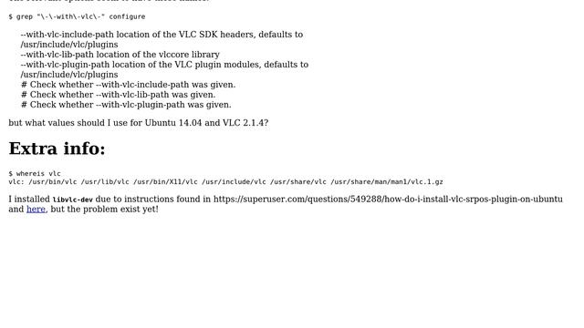 How to install vlc-srpod-plugin? смотреть онлайн