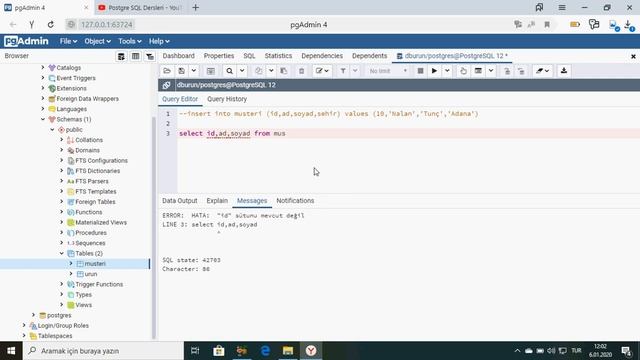 PostgreSQL Ders 7 Select Kullanımı смотреть онлайн