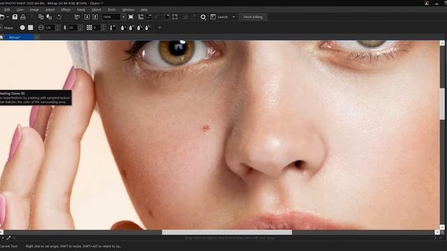 HOW TO REMOVE RED SPOTS ON FACE IN COREL PHOTOPAINT смотреть онлайн