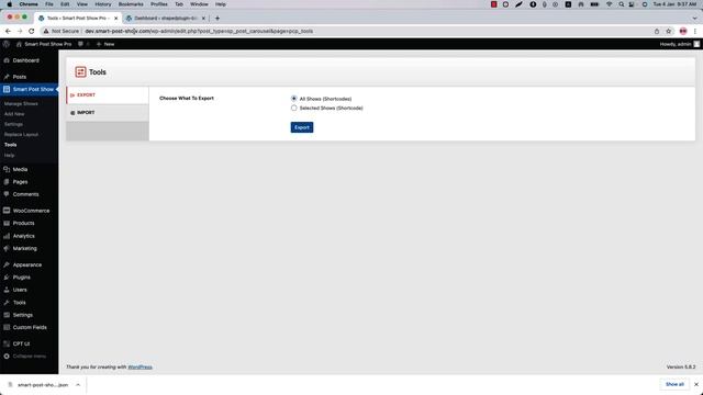 Smart Post Show Pro - How To Backup, Export/Import, Transfer Shows from Dev to Live Site смотреть онлайн