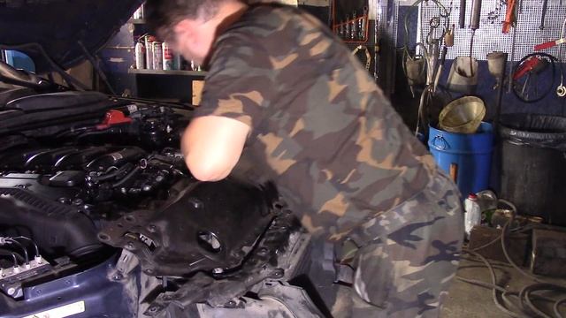 BMW 530XD E61 2007 M57N2 306D3 235 лс Замена цепей 4 смотреть онлайн