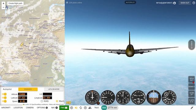 Singapore - Paris | Geo-Fs Timelapse | 777-F