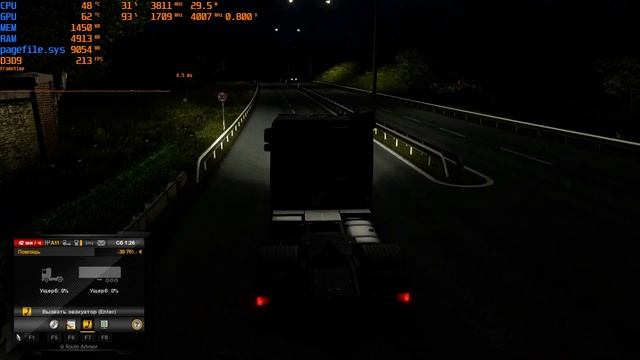 Euro Truck Simulator 2 GTX 1070 + i5 8400 all ultra смотреть онлайн