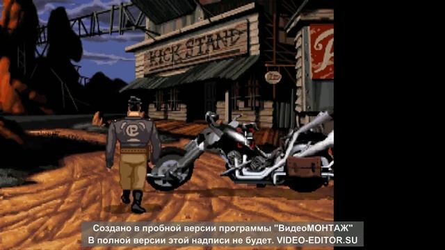 Прохождение Легендарного квеста про байкеров "Full Throttle" смотреть онлайн