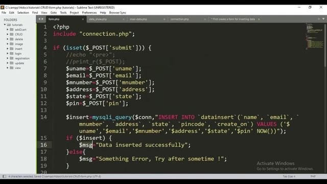 CRUD Operation in PHP MySQLi | Select Insert Update/Edit Delete in PHP MySQLi | E-CODEC смотреть онлайн