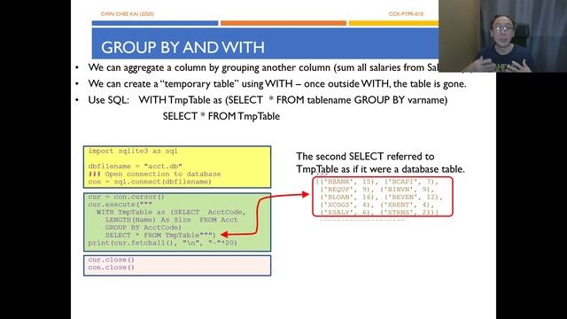 Python Programming - Python SQLite T08 - Group By With Join (Part 1/3) смотреть онлайн