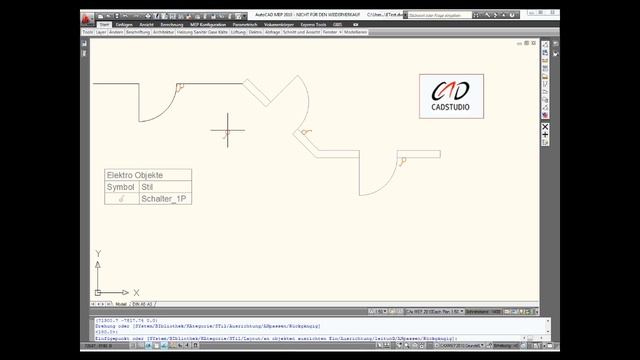 AutoCAD MEP 2011 | Elektro: Installationsgeräte mit Optionen davor/daneben setzen смотреть онлайн