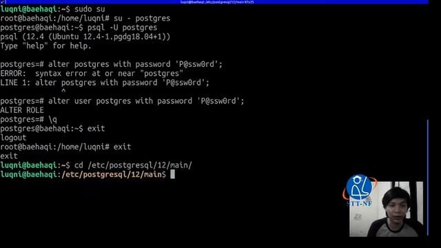 tutorial cara setting user password postgresql di Ubuntu смотреть онлайн