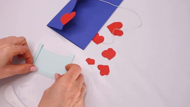DIY Открытка с сердечками своими руками. Валентинка из бумаги смотреть онлайн
