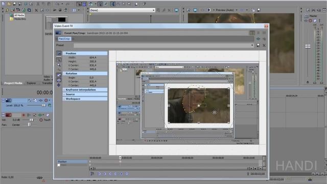 Эффект приближения и отдаления в Sony Vegas смотреть онлайн