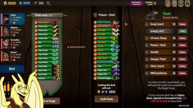 Thuls Decks In Under 60 Seconds For Across The Obelisk (Perks In Description)