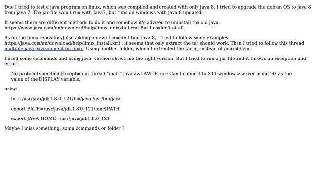 How to upgrade the Java environment on linux(debian)? смотреть онлайн