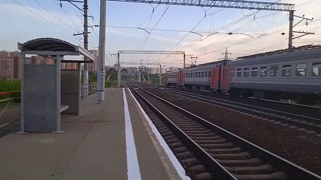 Электропоезд ЭД4М-0052 сообщением Новосибирск-главный-Чулымская смотреть онлайн