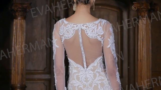 Wedding dress by Eva Herman, model 16011 смотреть онлайн