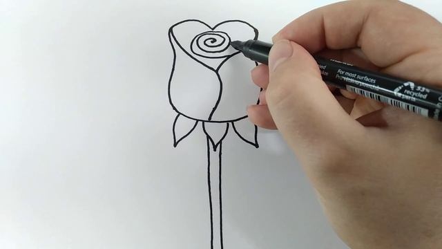 Рисуем легко РОЗУ по точкам шаг за шагом смотреть онлайн