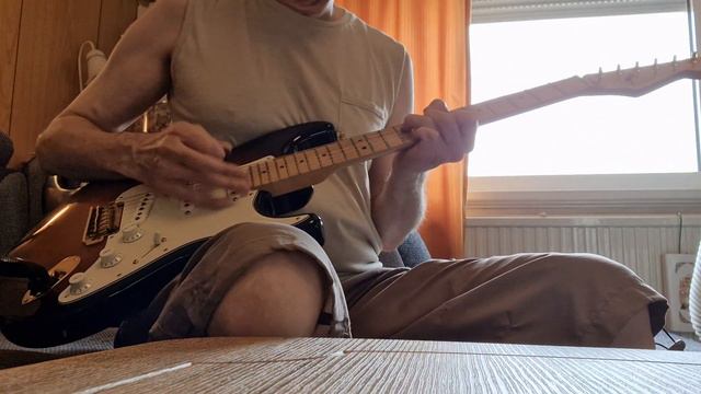 Fender Stratocaster 60th anniversary, sound test trough a Fender Superchamp X2 смотреть онлайн