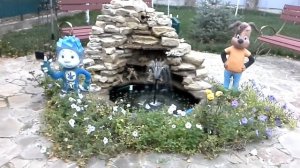 Фонтан с водопадом своими руками.