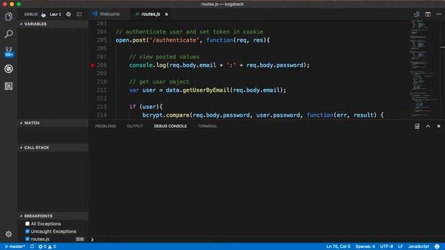 VSCode - NodeJS Debugging смотреть онлайн