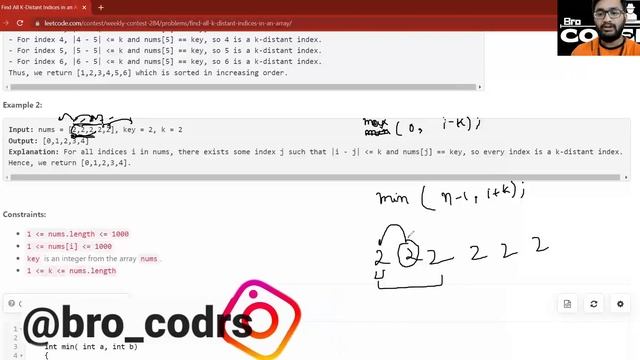 2200. Find All K-Distant Indices in an Array || Leetcode Weekly Contest 284 || Leetcode 2200 смотреть онлайн
