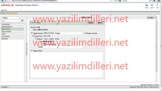 Oracle Görsel Eğitim Seti - 20 - Trigger Nedir смотреть онлайн