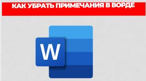 КАК УБРАТЬ ПРИМЕЧАНИЯ В ВОРДЕ