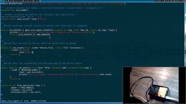 Let's code a Linux Driver - 15_ Sending a signal from Kernel to Userspace смотреть онлайн