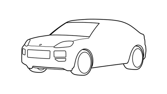 How to draw a PORSCHE CAYENNE 2024 / drawing porsche cayenne turbo s 2023 car смотреть онлайн
