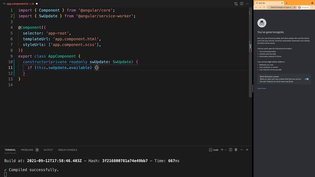 Set up the Angular Service Worker to automatically download deployed updates смотреть онлайн