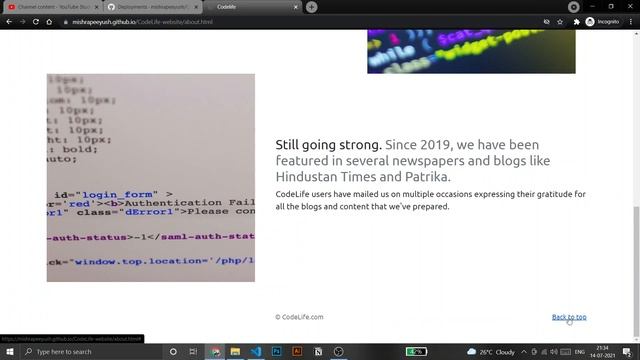Coding blog made using HTML, CSS, JS & Bootstrap | Source code in description смотреть онлайн