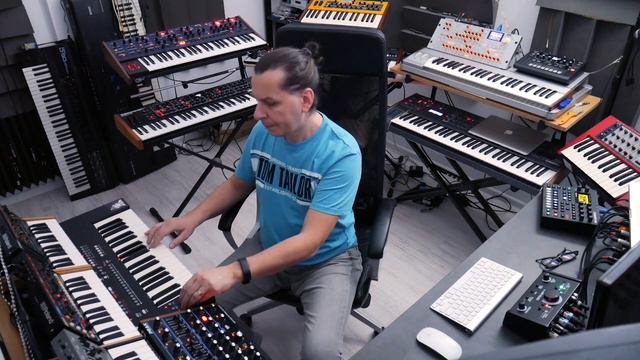 EUNOMIA: PROPHET REV2 - SEQUENTIAL OB-6 - PEAK - MoPho - JU-06A - Radias - Digitone - ARP Odyssey смотреть онлайн