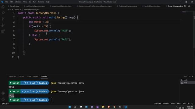 Ternary Operators in Java | Java Tutorial For Beginners | How to use Ternary operator in Java смотреть онлайн