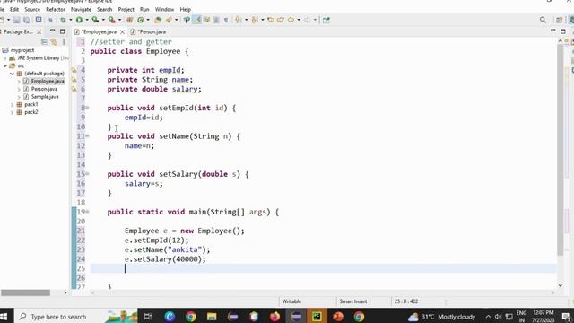 getter and setter method in java ||set and get method in java смотреть онлайн