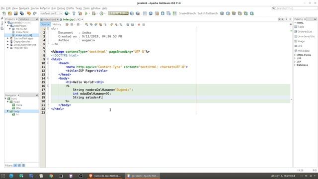 ☕ Java Web desde cero en Netbeans ☁️[04.- Mostrar variables en el navegador] смотреть онлайн