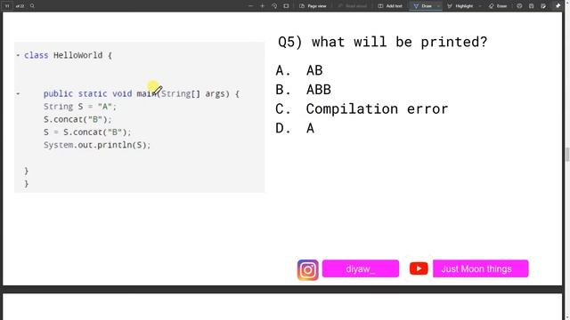 Top Java SE 8 Programmer I 1Z0-808 MCQS | Java OCA practice questions смотреть онлайн